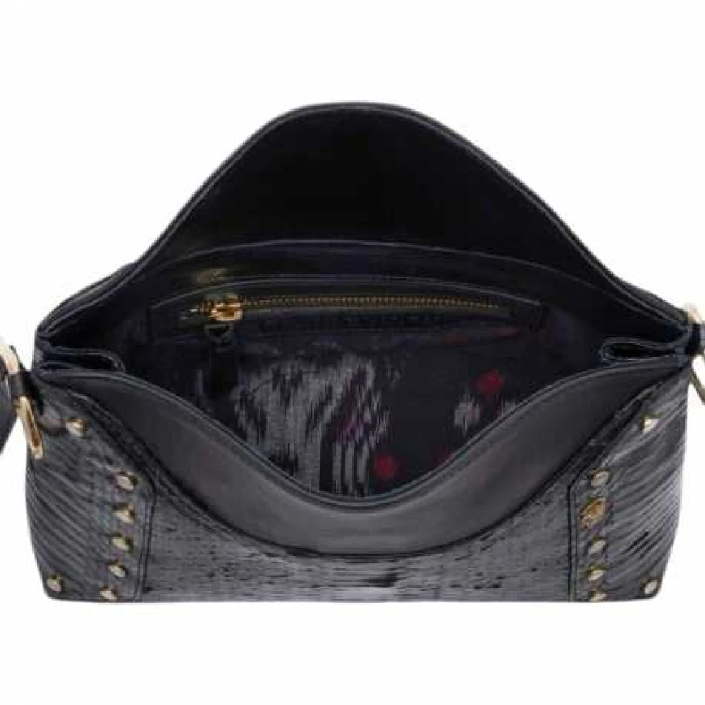 Claris Virot Zwarte Python Gaia Tas met Pareljuweel Black Dames