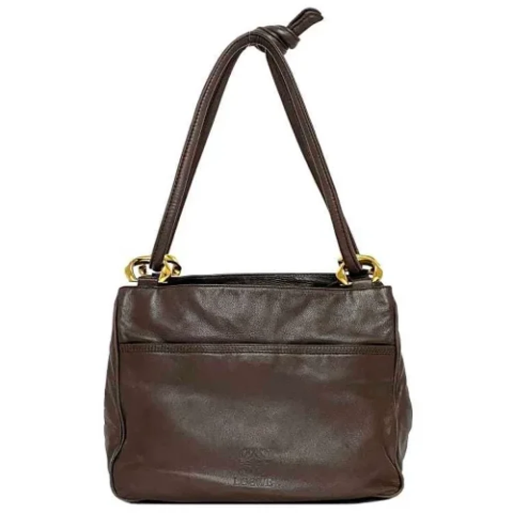 Loewe Pre-owned Leather shoulder-bags Brown Dames