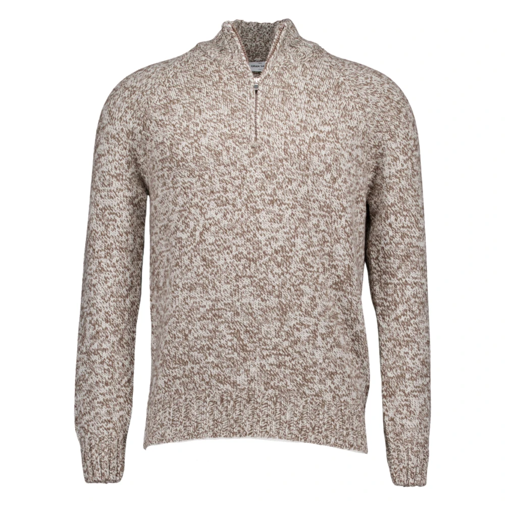 Gran Sasso Taupe Sweater Style 10194 25713 Beige Heren
