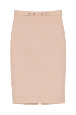 High-waist Midi Pencil Skirt