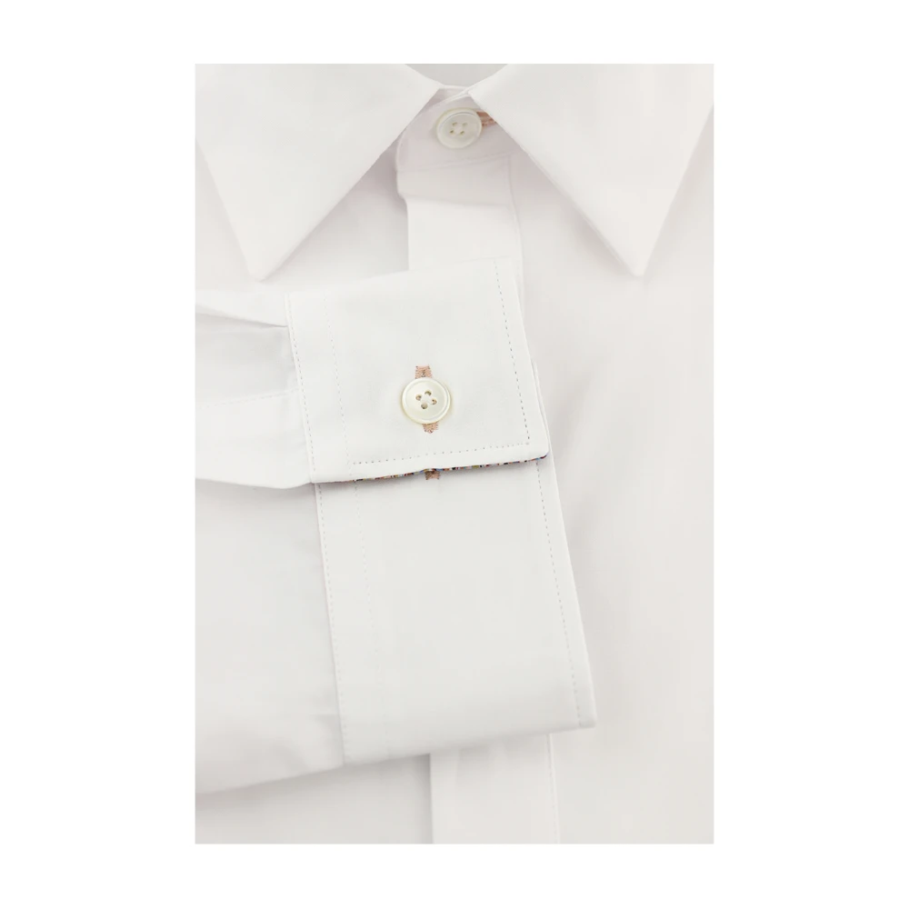 Paul Smith Klassiek Overhemd met Handtekening Strepen White Heren