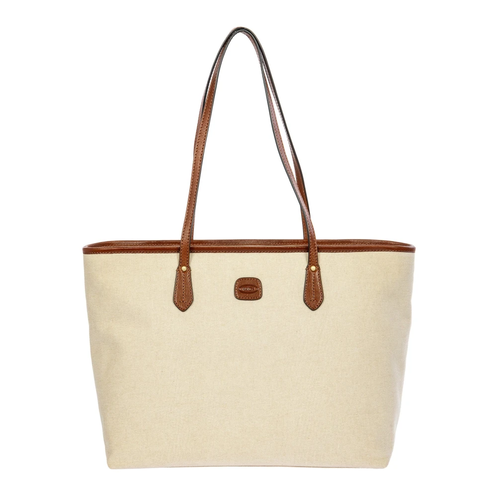 Bric's Women's Beige Volterra Trama Large Shopper - Shopping Bags - One Size - Bags