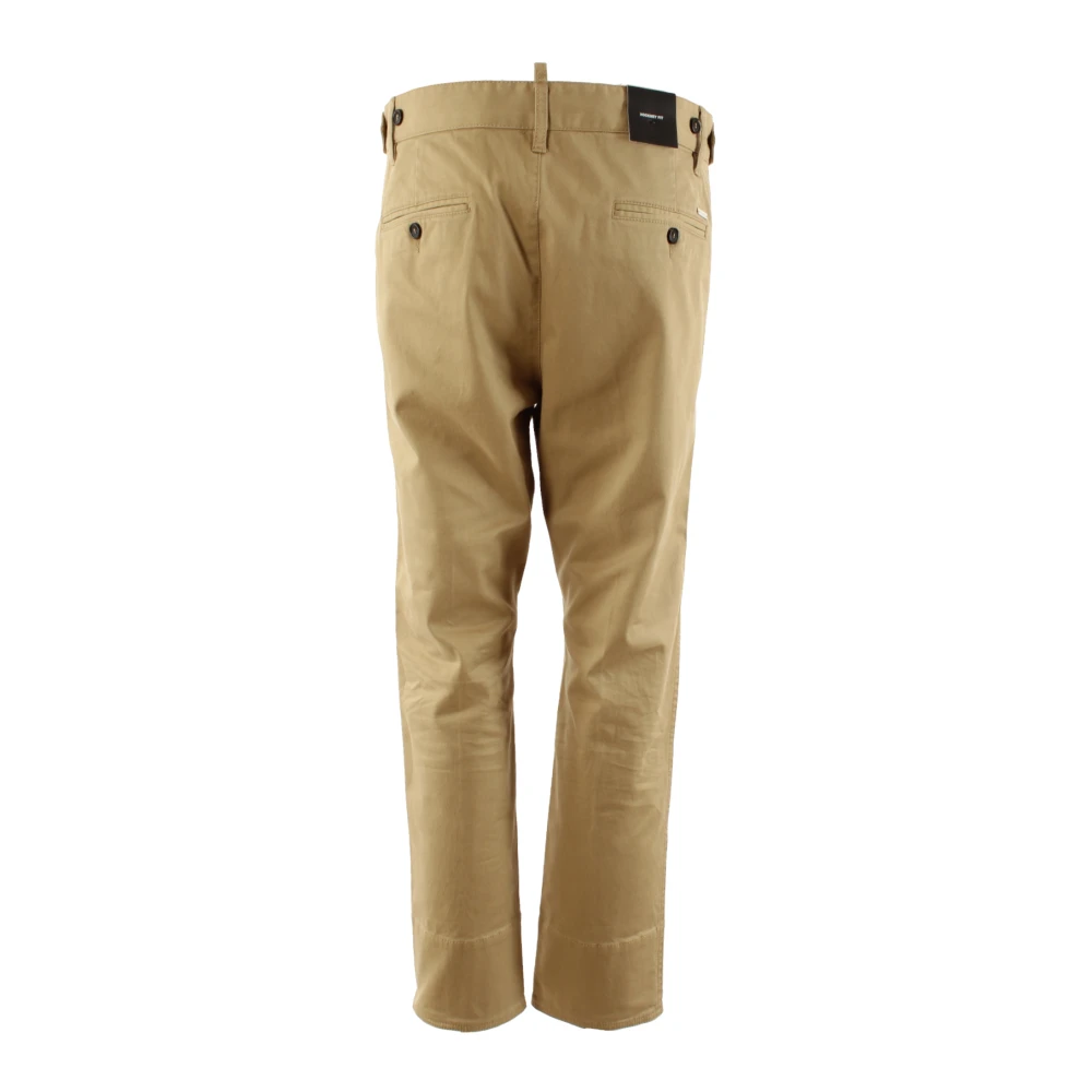 Dsquared2 Beige Herenbroek Hockney Fit Beige Heren