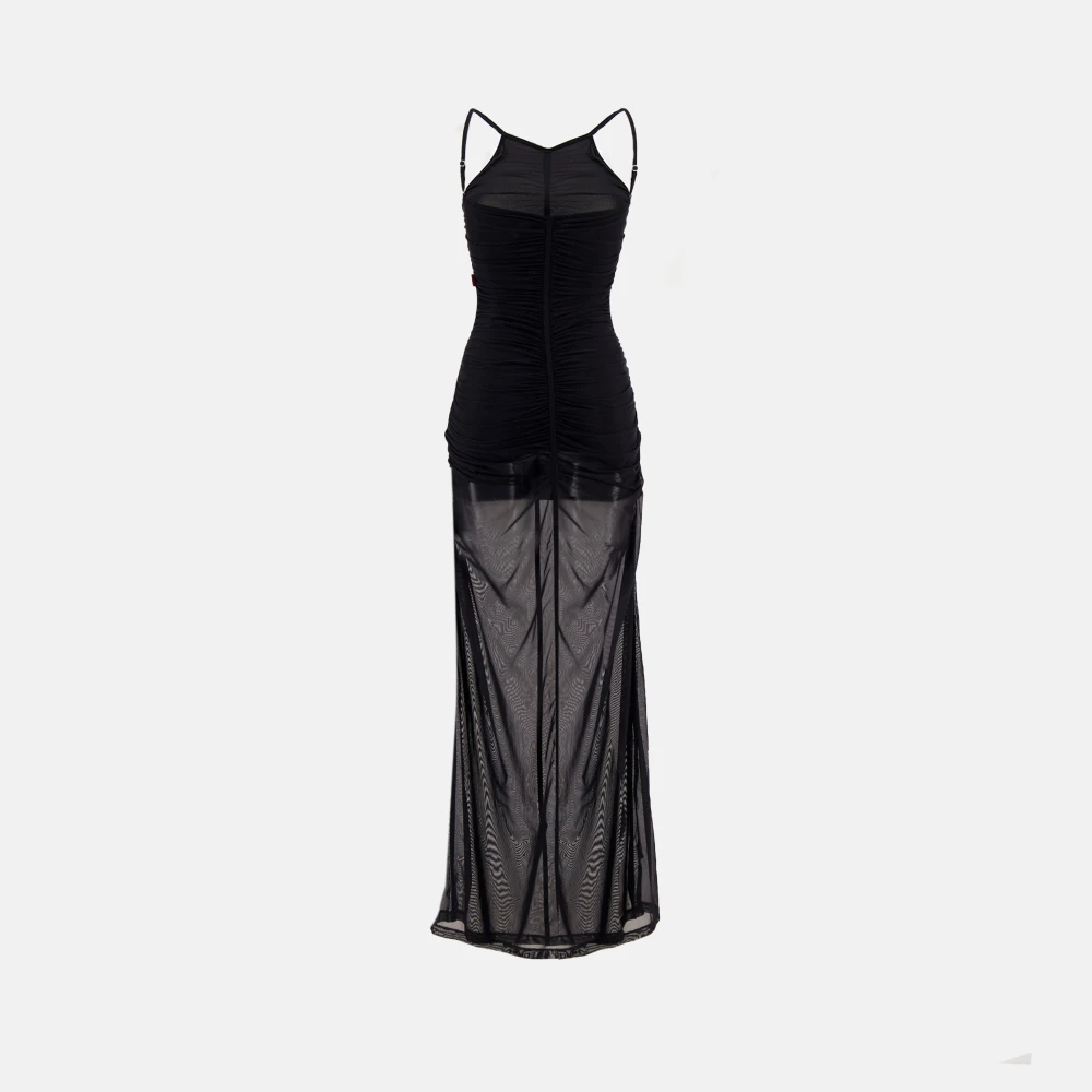 Diesel Slanke Zwarte Jurk Lente-Zomer 2025 Black Dames