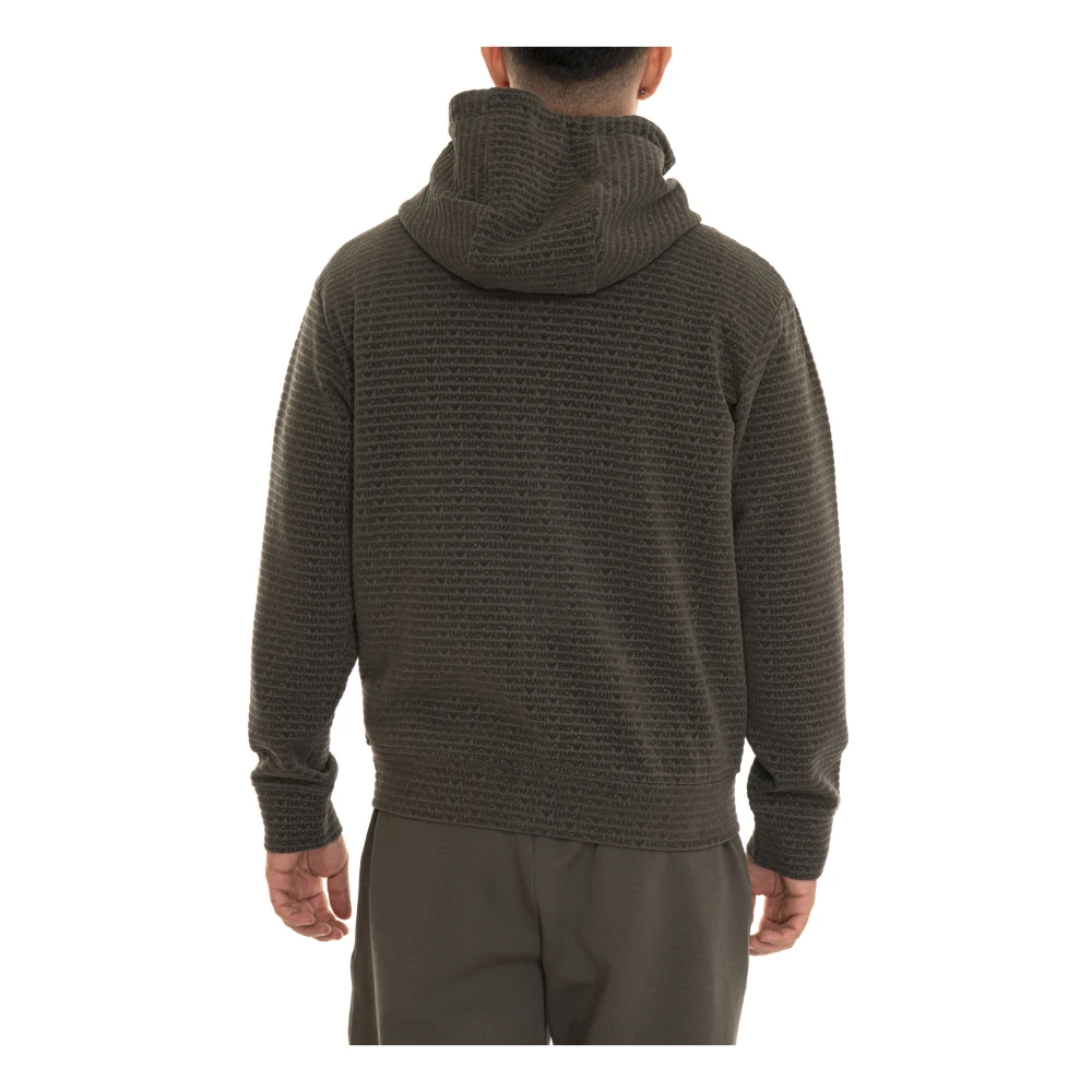 Emporio Armani Casual Sweatshirt voor Mannen Green Heren