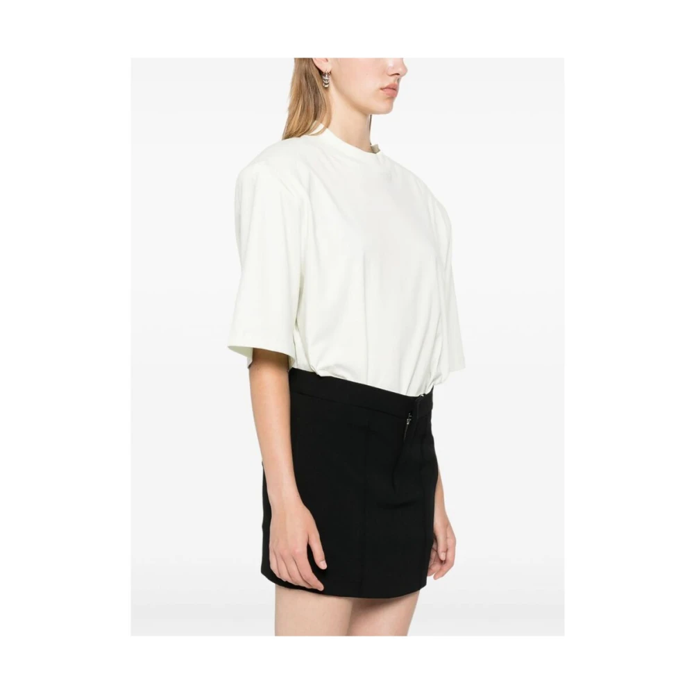 Isabel marant Zwarte Crepe Rok met Naaddetails Black Dames