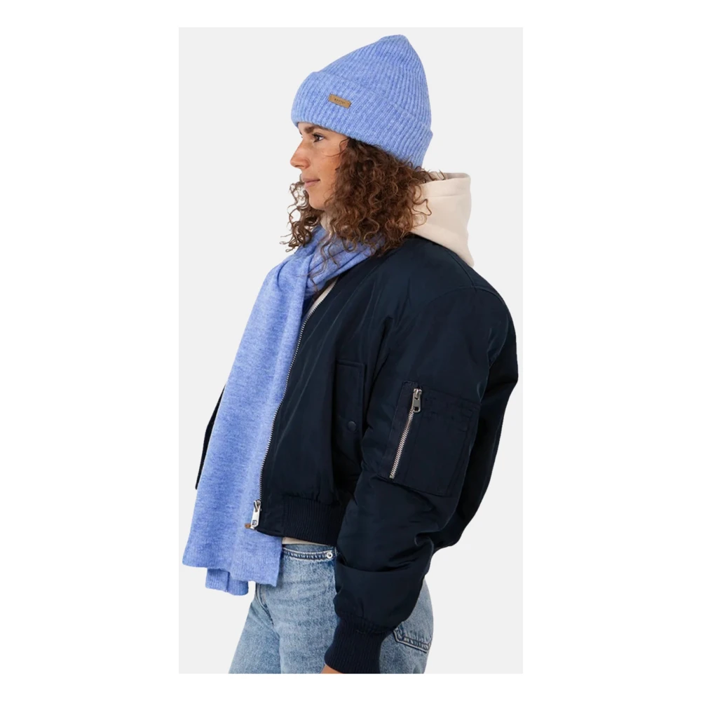 Barts Zachte Geribbelde Beanie Muts Blue Dames
