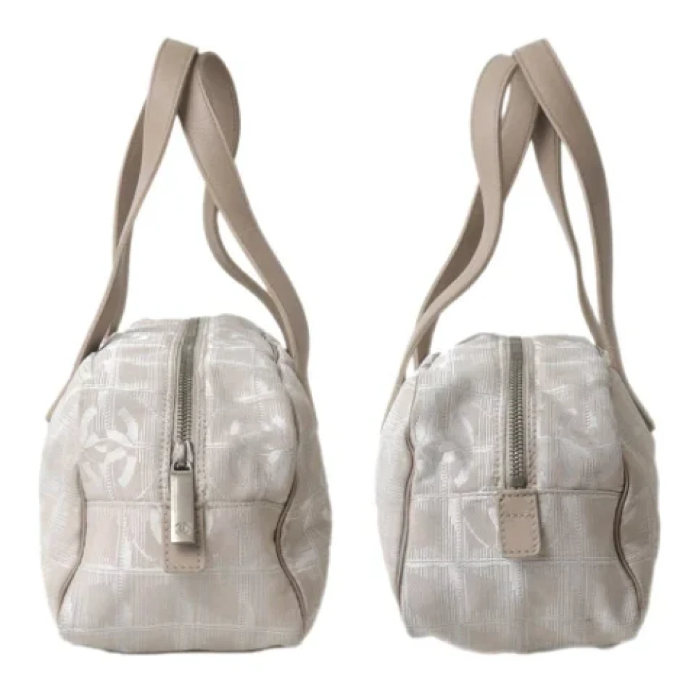 Chanel Vintage Pre-owned Fabric chanel-bags Beige Dames