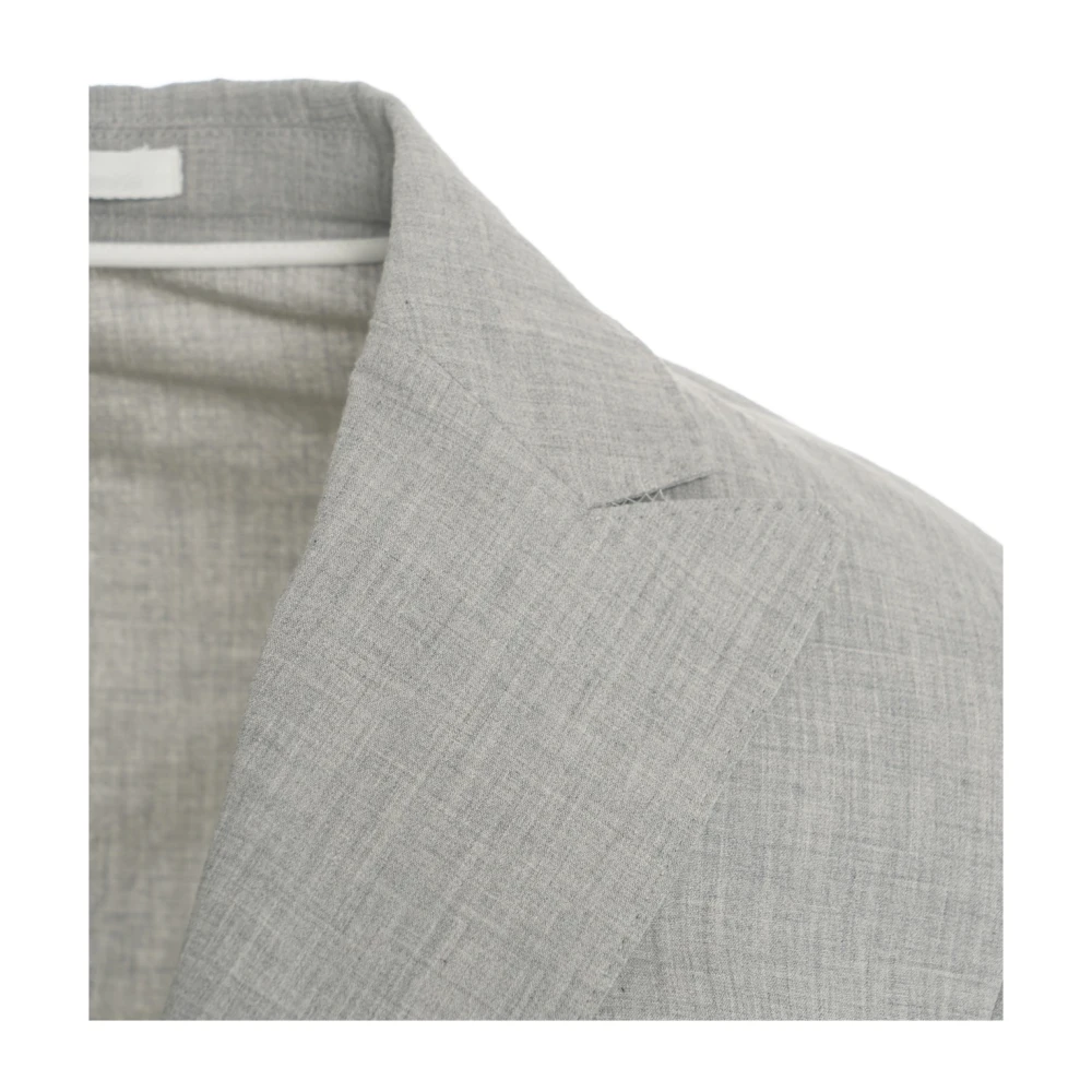 Paolo Pecora Grijze Blazer Ss25 Elegante Herenmode Gray Heren