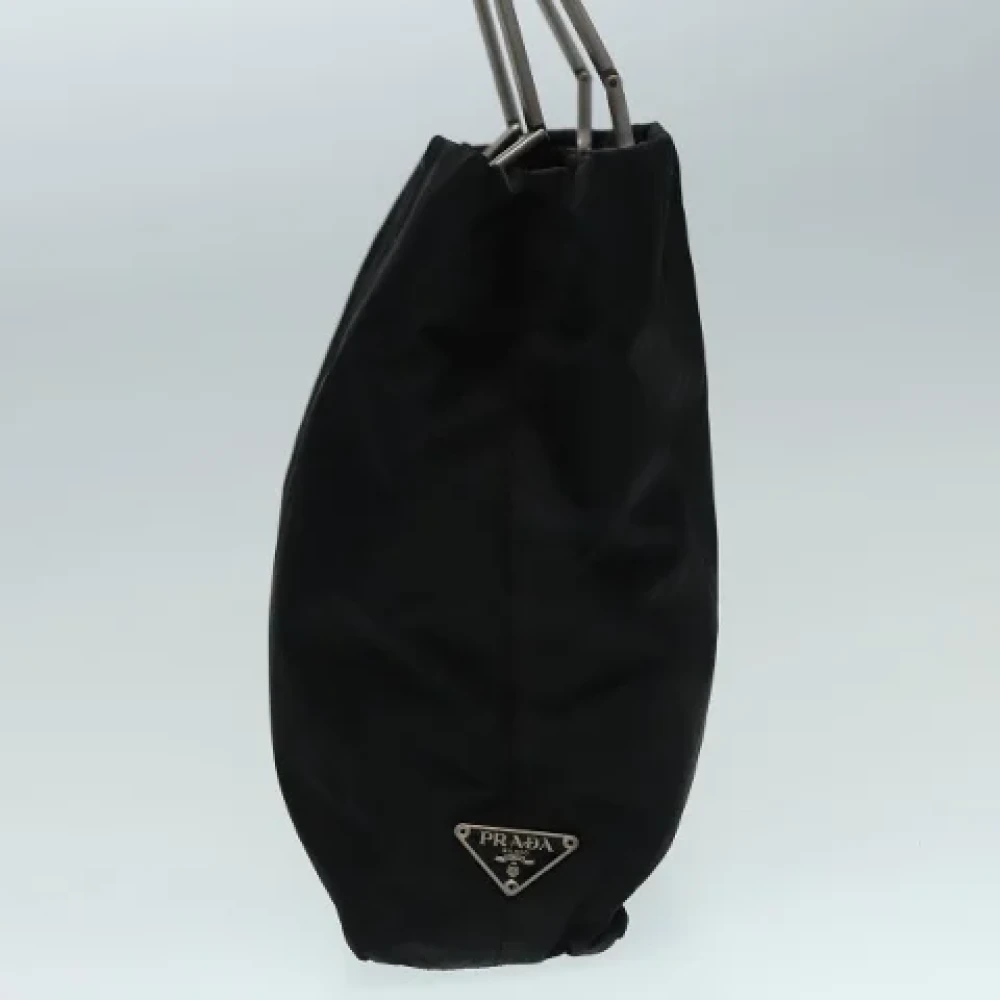 Prada Vintage Pre-owned Nylon handbags Black Dames