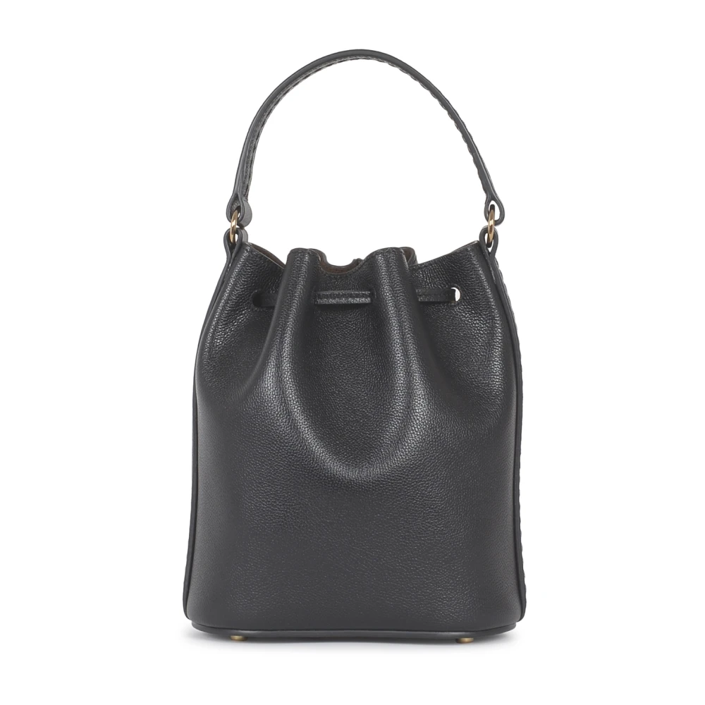 TOD'S Zwarte Micro Secchiello Tassen Black Dames