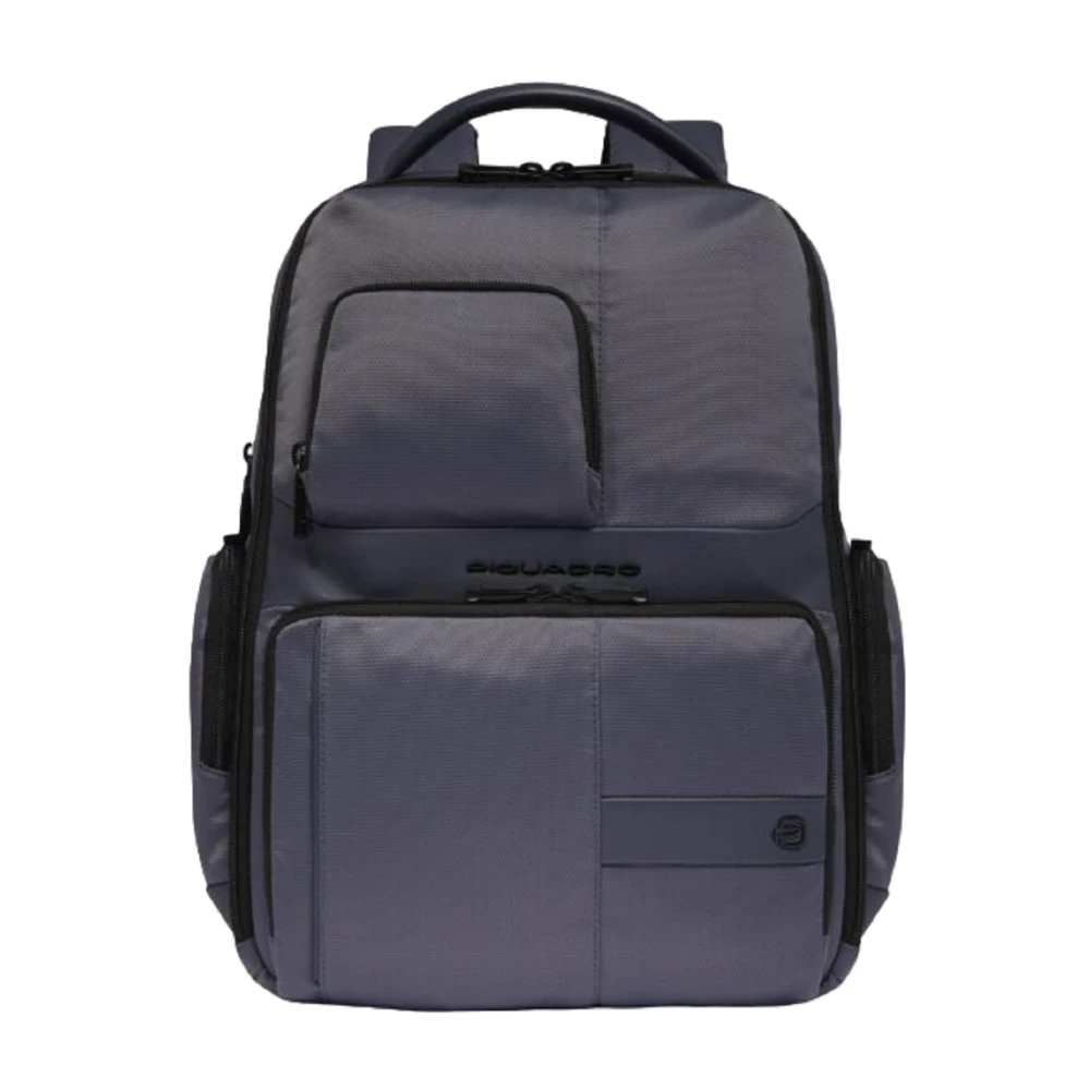 Piquadro Men's Blue Travel Backpack With Laptop And Ipad Compartt