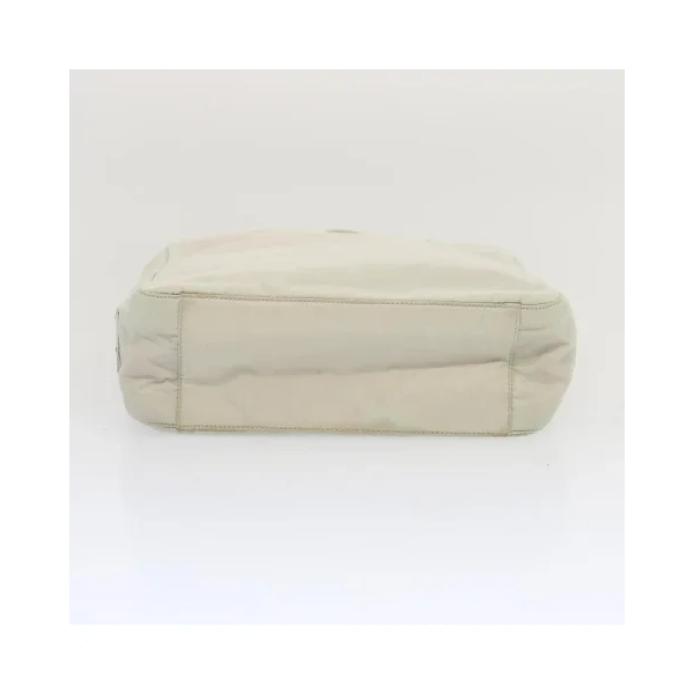 Prada Vintage Pre-owned Nylon handbags White Dames