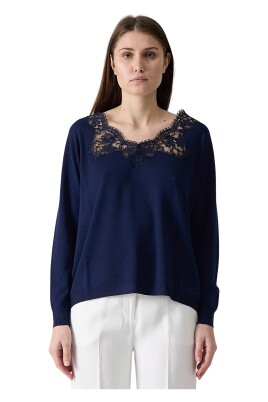 navy-blue-lace-trim-v-neck-top