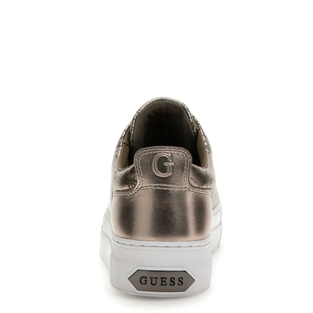 Guess Metallic Look Damessneakers Gray Dames