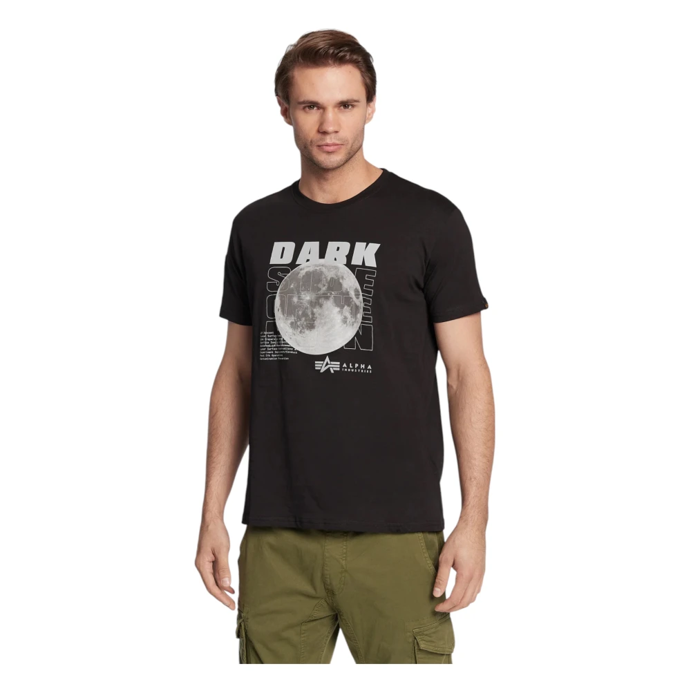 alpha industries Katoenen T-shirt 3D Klein Logo Black Heren