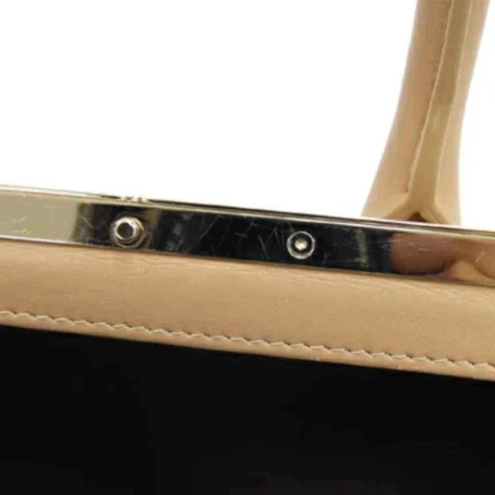 Chloé Pre-owned Leather handbags Beige Dames