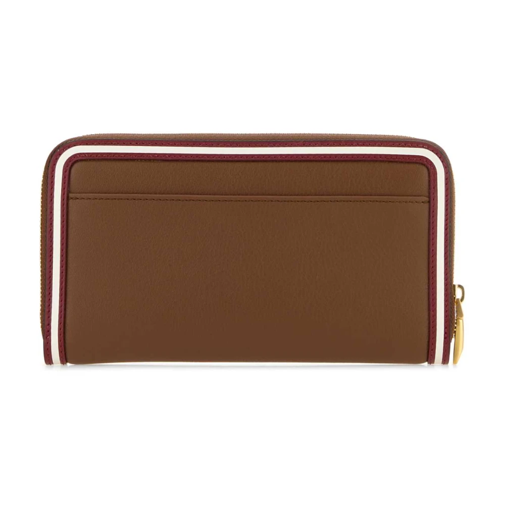 Bally Code Long Portemonnee in Biscuit Leer Brown Dames