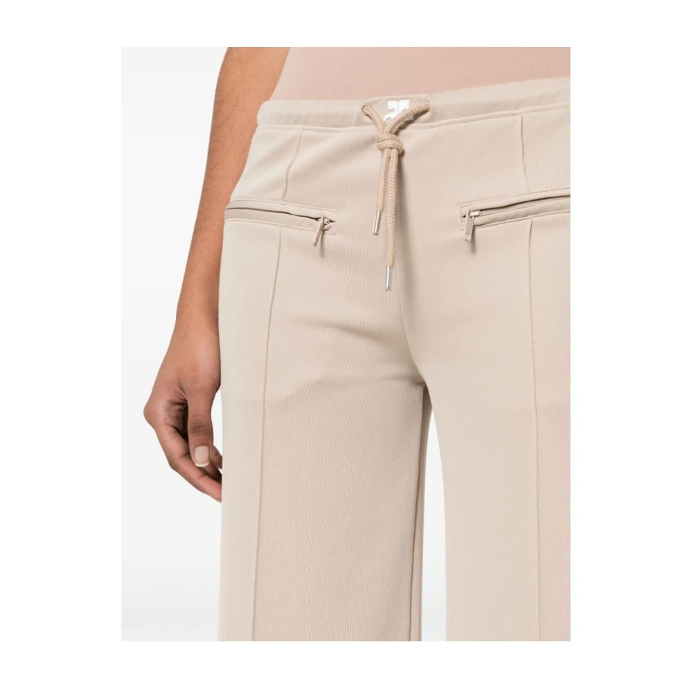 Courrèges Wide Trousers Beige Dames