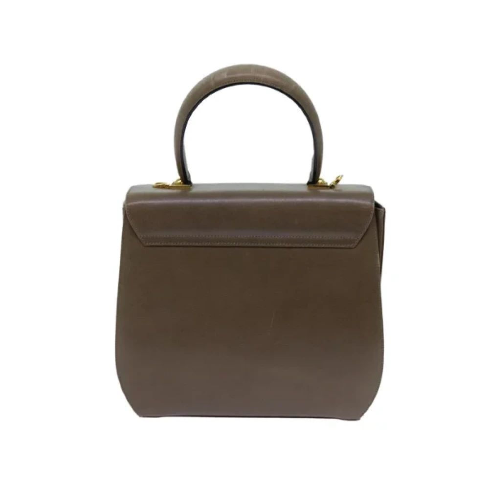 Salvatore Ferragamo Pre-owned Leather handbags Beige Dames