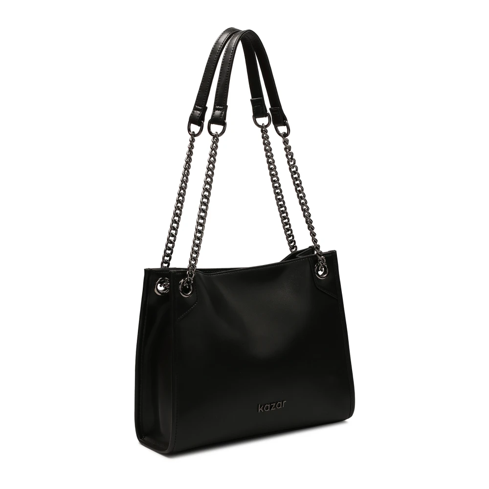 Kazar Schoudertas met schuifketting Black Dames