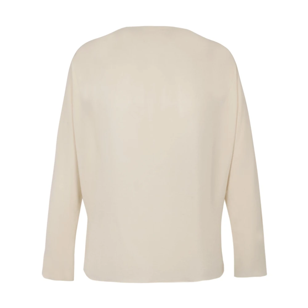 Cortana Zijden Gekruiste Blouse Dolman Mouwen Beige Dames