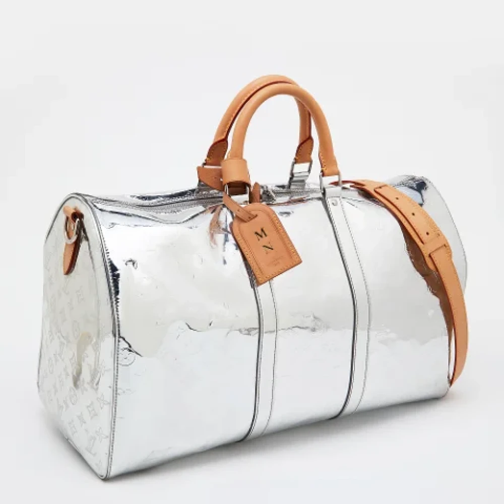 Louis Vuitton Vintage Pre-owned Leather travel-bags Gray Dames