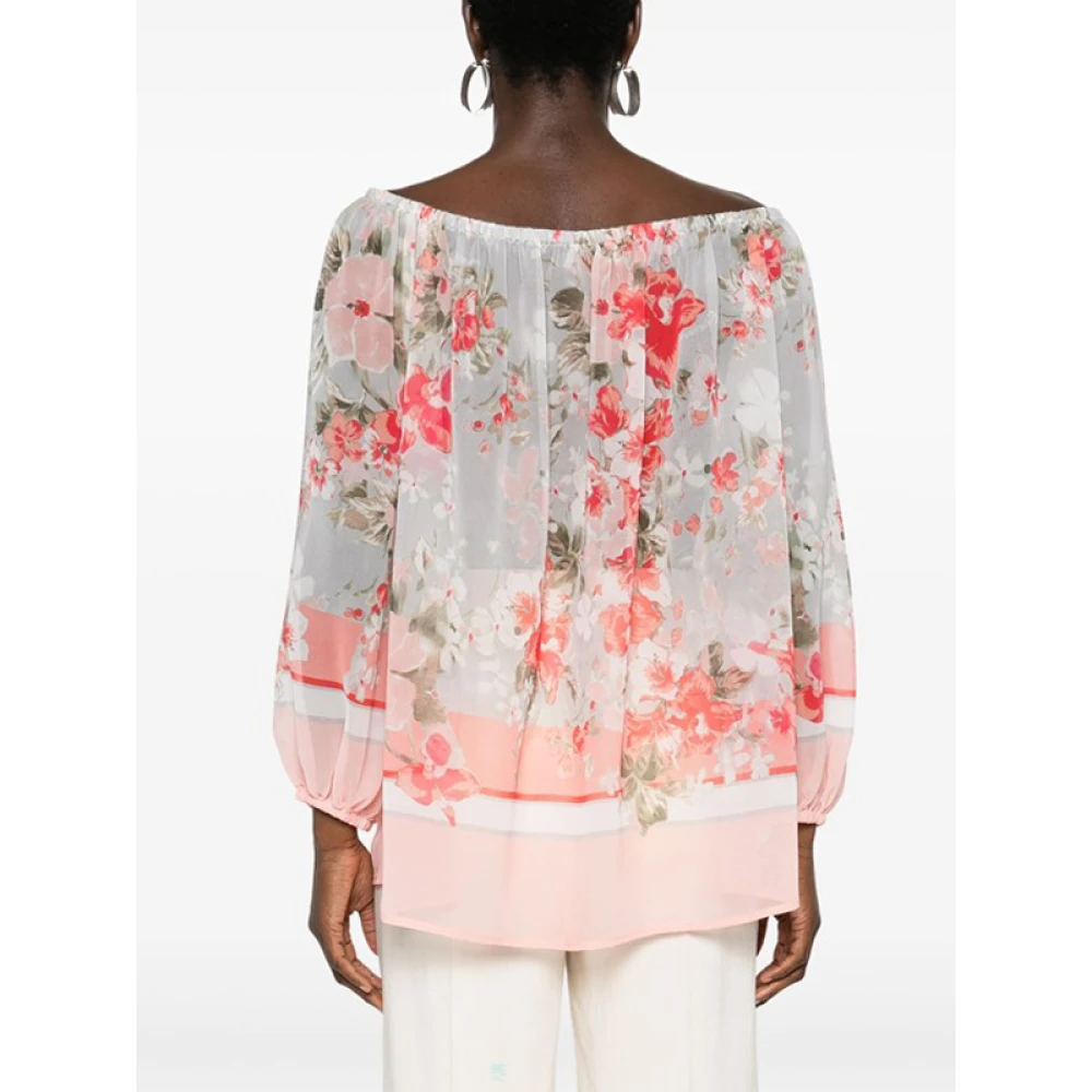 Ermanno Scervino Bloemenprint Crepe Blouse Multicolor Dames