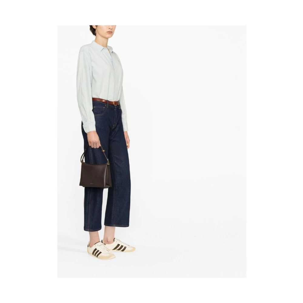 Ralph Lauren Boxy Chambray Shirt Blue Dames