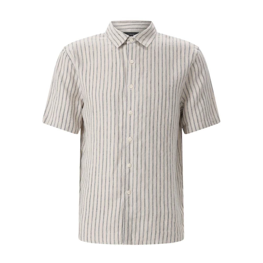 Vince Uomo Beige - Short Sleeve Camicie - Shirts - Xl