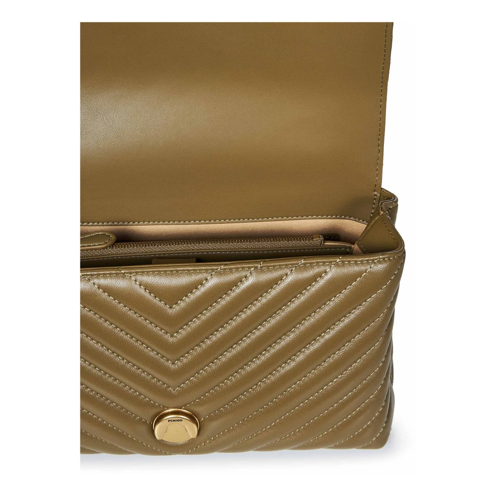 pinko Groene Love Birds Diamond Cut Tas Green Dames
