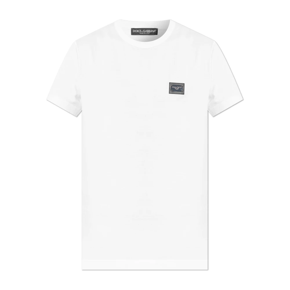 Dolce & Gabbana Hombre Blanco Camisetas, Talla: L