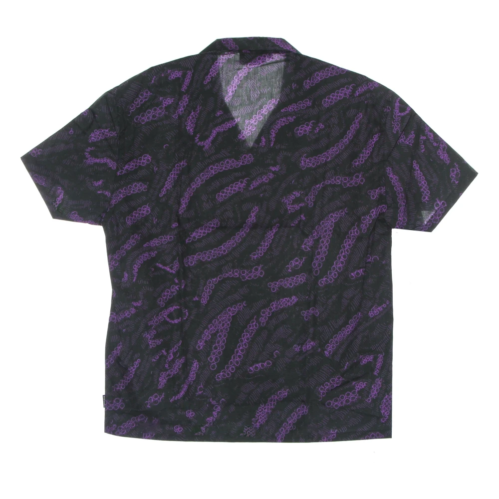 Octopus Sci-fi Zwart Shirt Korte Mouw Black Heren