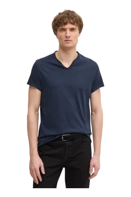T-shirt med V-ringning
