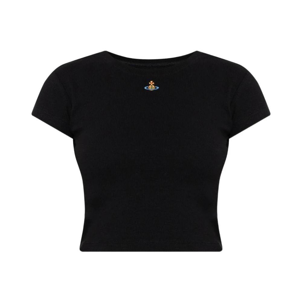 Vivienne Westwood Women's Black Baby Peru T-Shirt, T-Shirts, M, Tops