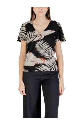 floral-v-neck-short-sleeve-blouse