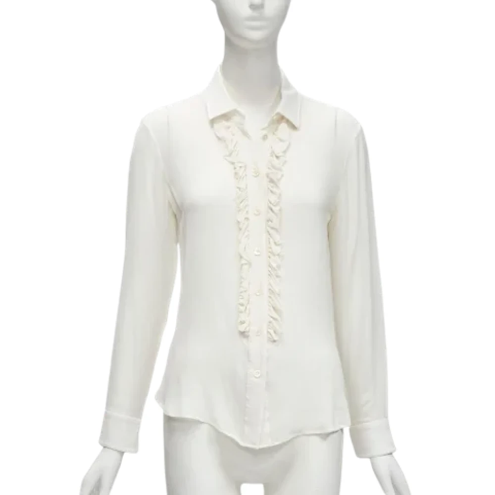 Saint Laurent Vintage Pre-owned Fabric tops White Dames