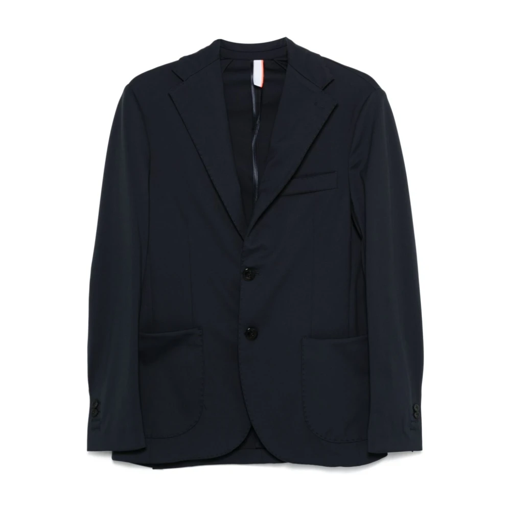 Pmds Blauwe Jas met Revers Blue Heren