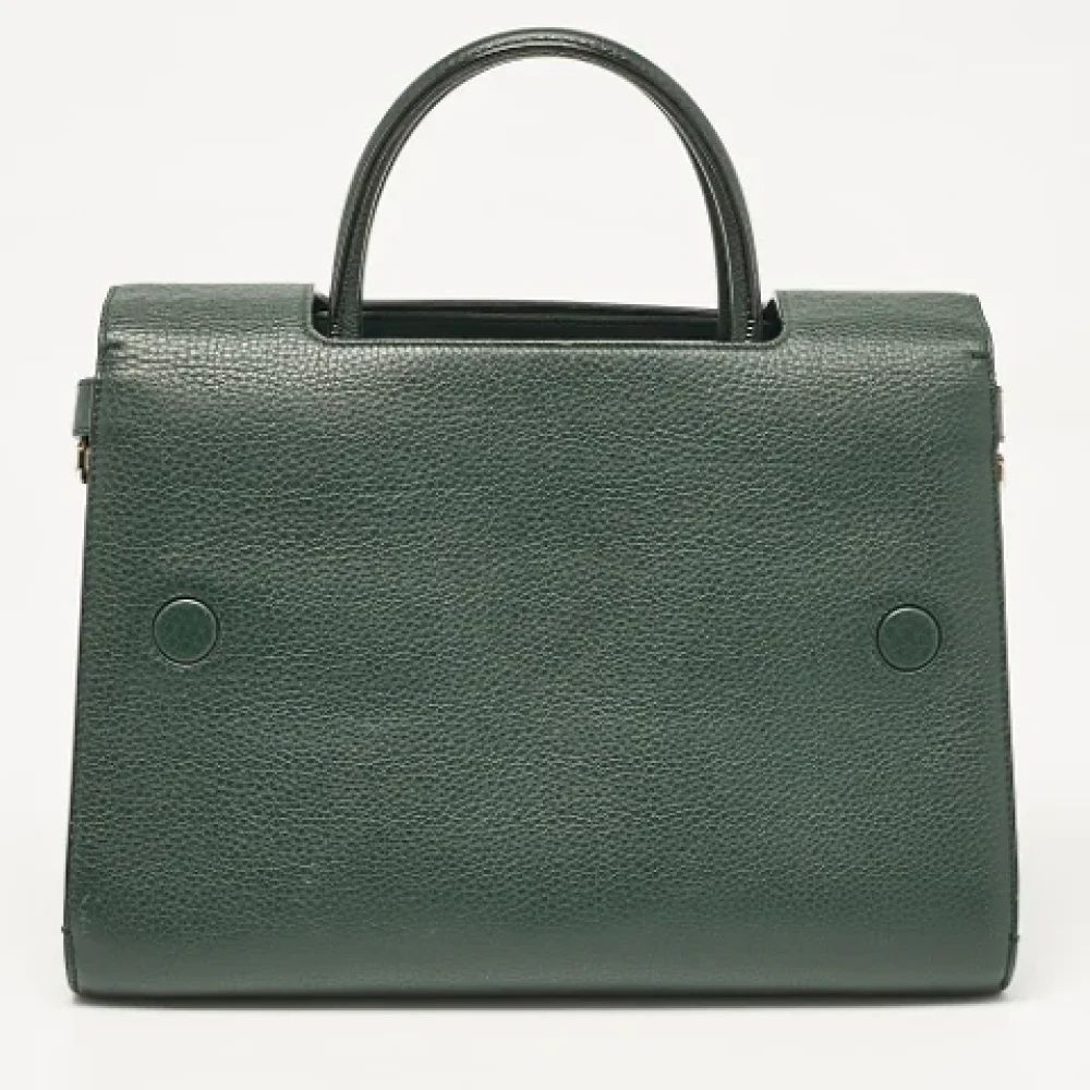 Dior Vintage Pre-owned Leather dior-bags Green Dames