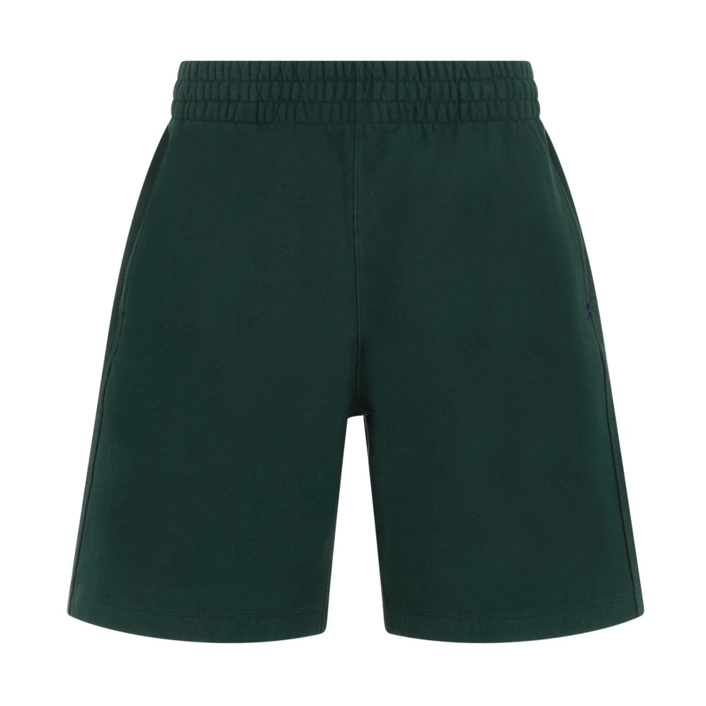 Burberry Groene Katoenen Shorts Elastische Taille Green Heren
