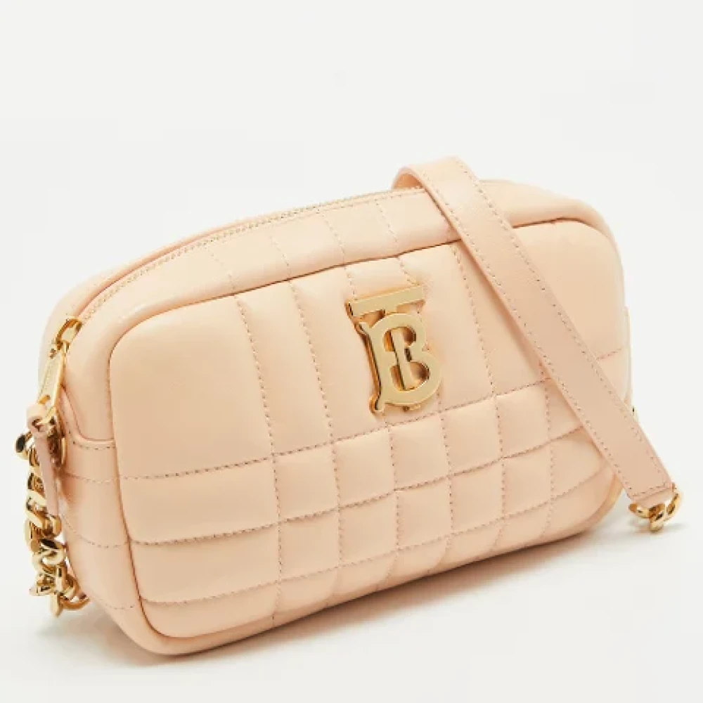 Burberry Vintage Pre-owned Leather shoulder-bags Pink Dames
