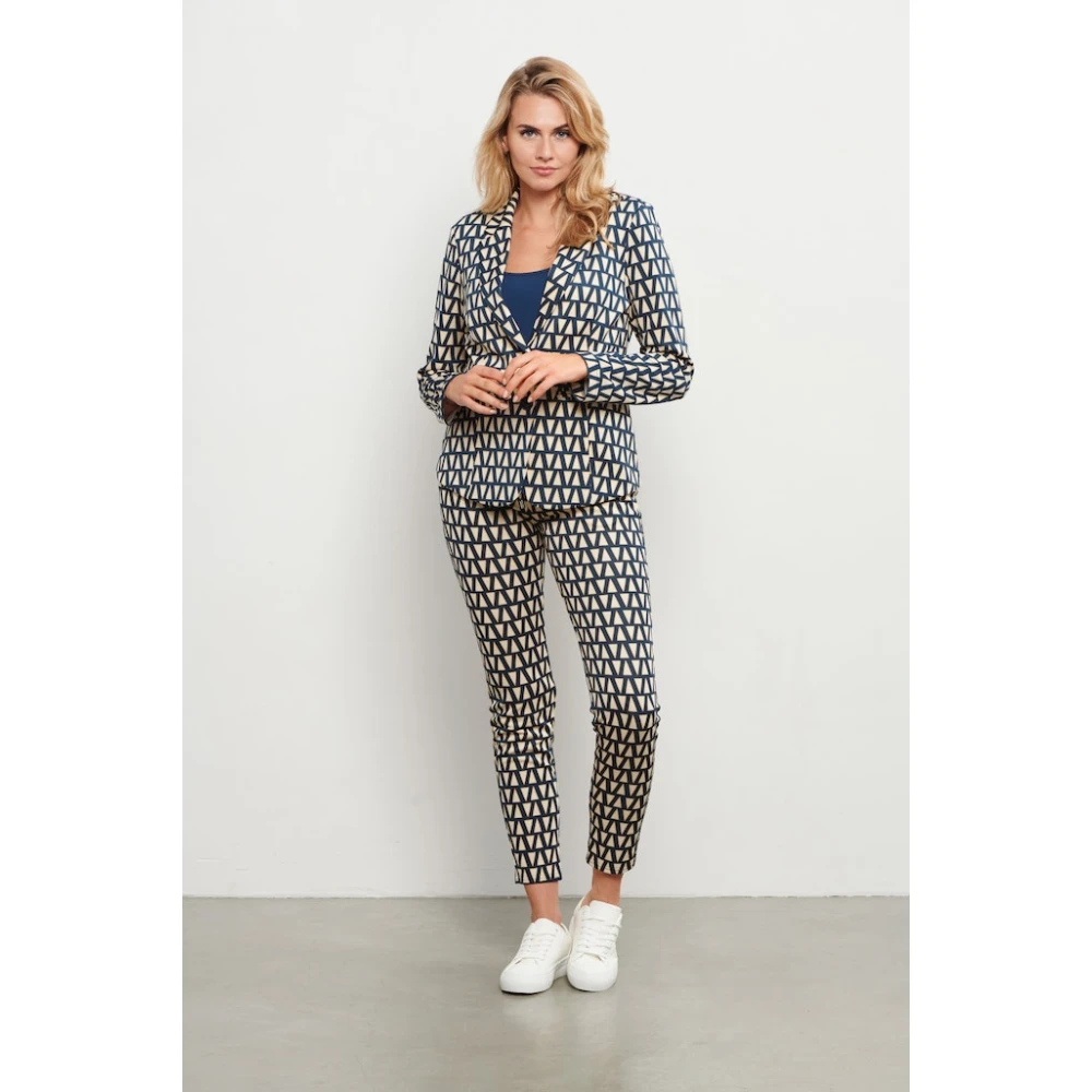 &Co Woman Slim Fit Broek Blue Dames