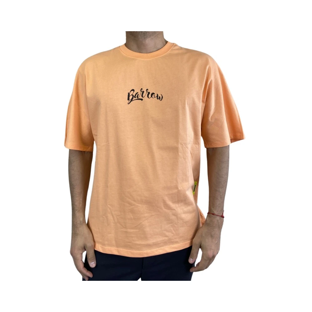 Barrow Oranje T-shirt Model: Over Orange Heren