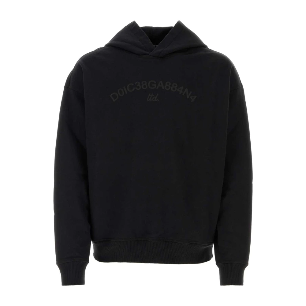 Dolce & Gabbana Uomo Nero - Felpa In Cotone Nera - Sweatshirts & Hoodies - S