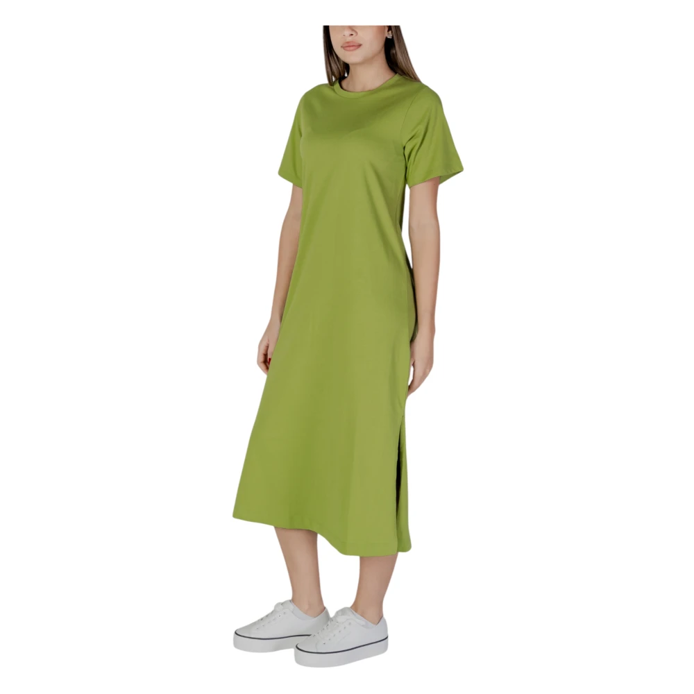b.Young Lente Zomer Dames Katoenen Jurken Collectie Green Dames