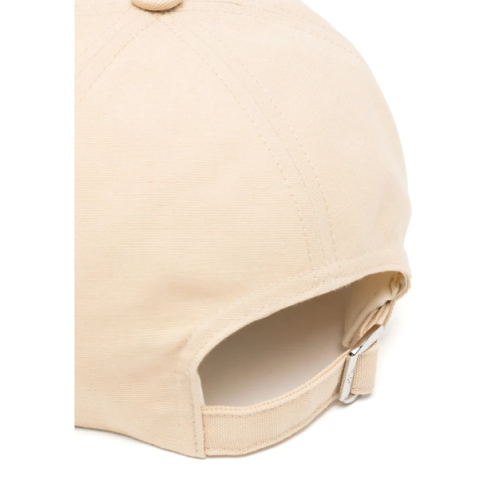 Maison Kitsuné Baby Fox Beige Pet met Verstelbare Gesp Beige Heren