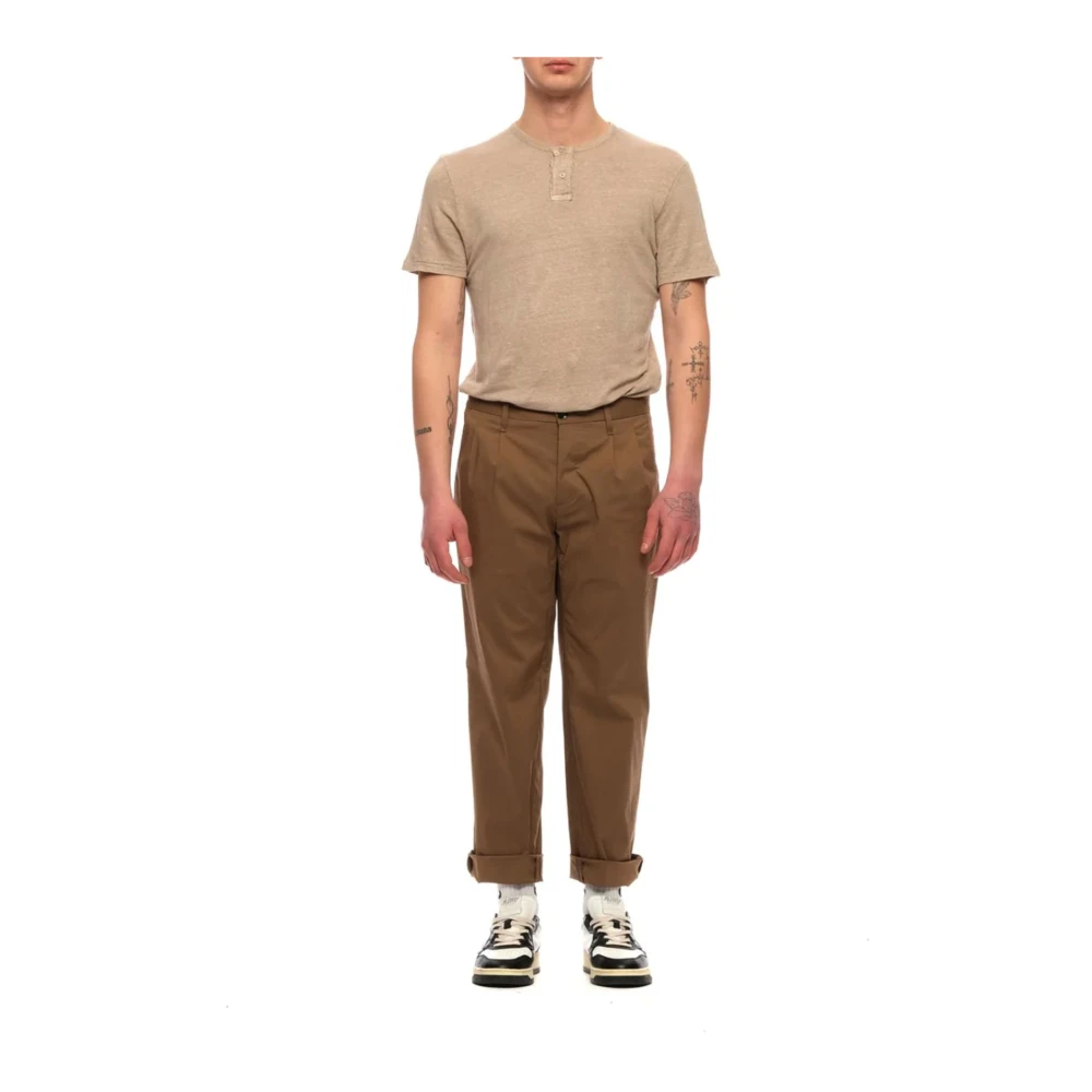 Nine In The Morning Vulcano Nocciola Stijlvolle Broek Brown Heren