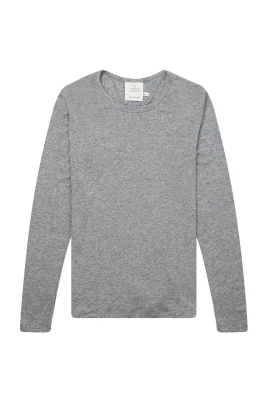 Grå Långärmad T-shirt