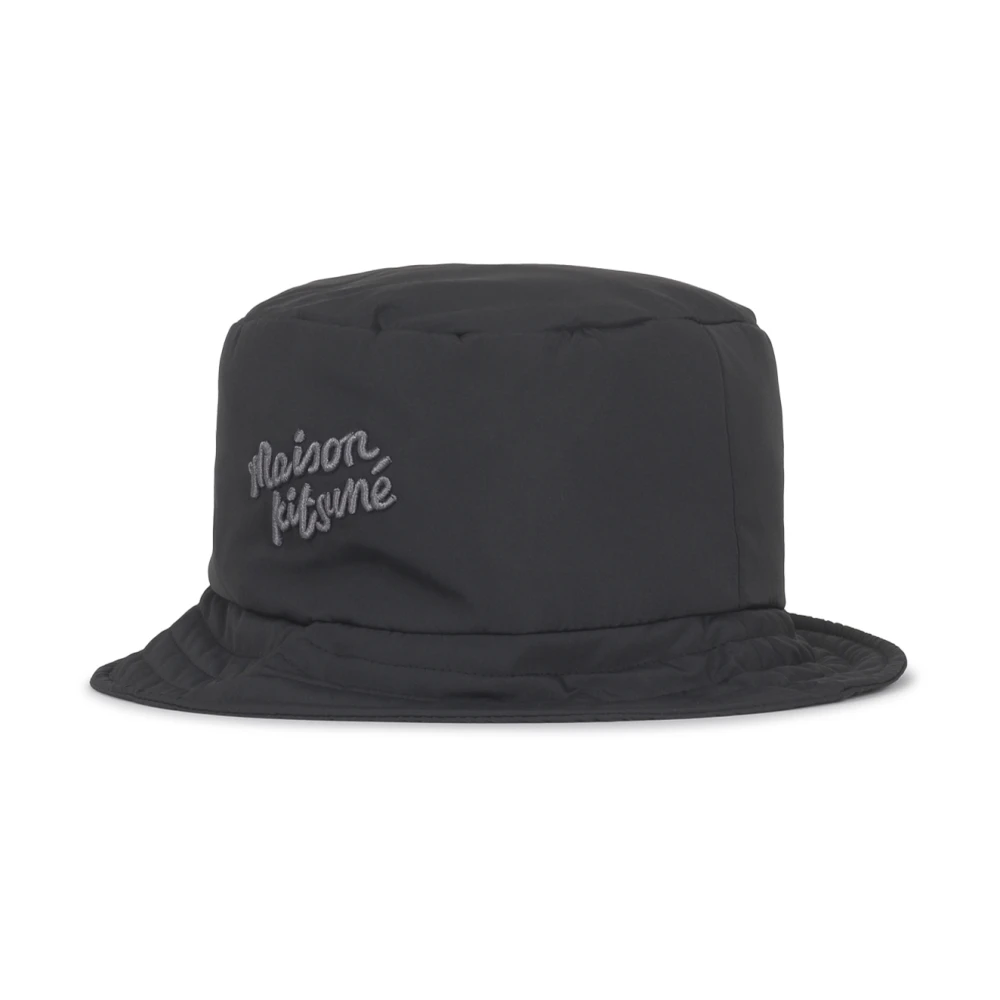 Maison Kitsuné Zwarte Puffer Emmerhoed Black Heren