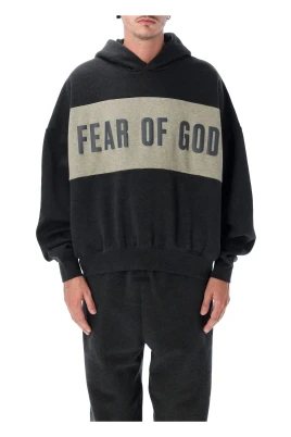 Cropped Relaxed Panelled Hoodie